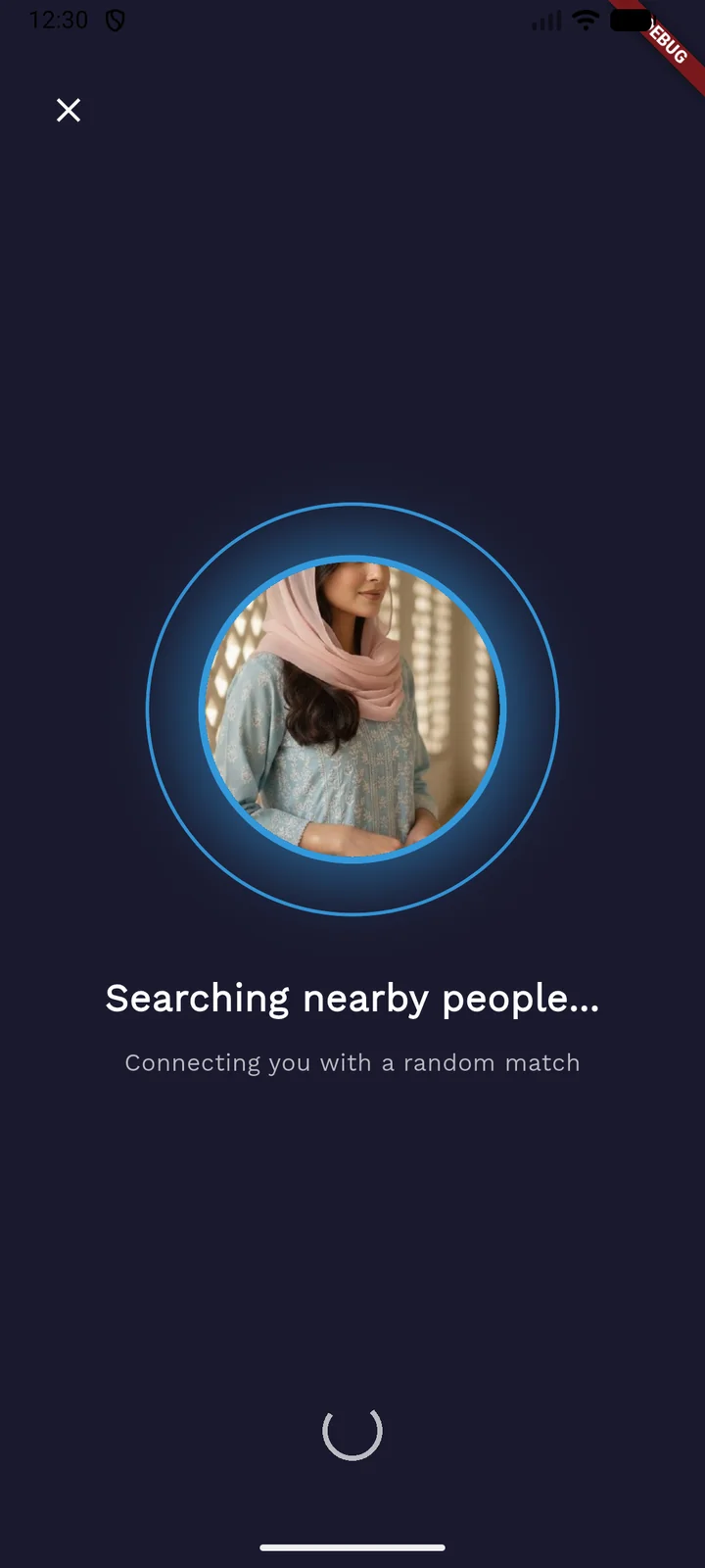 Manzil Random Match finding a verified marriage-minded single nearby